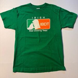 Vtg Ireland Irish Beer Drinking Team St. Patrick’s Double Sided T-shirt Medium